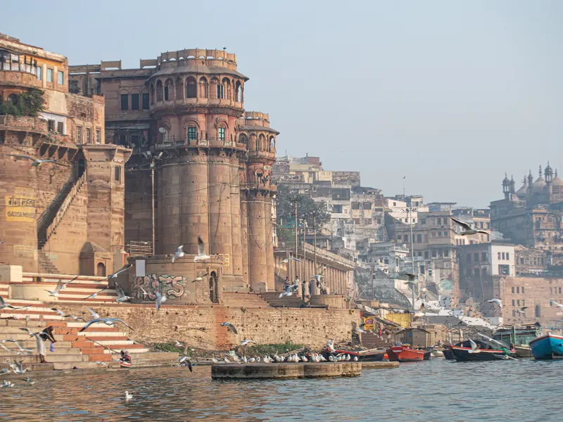 Ganga Mahal Ghat on the Ganges, Varanasi